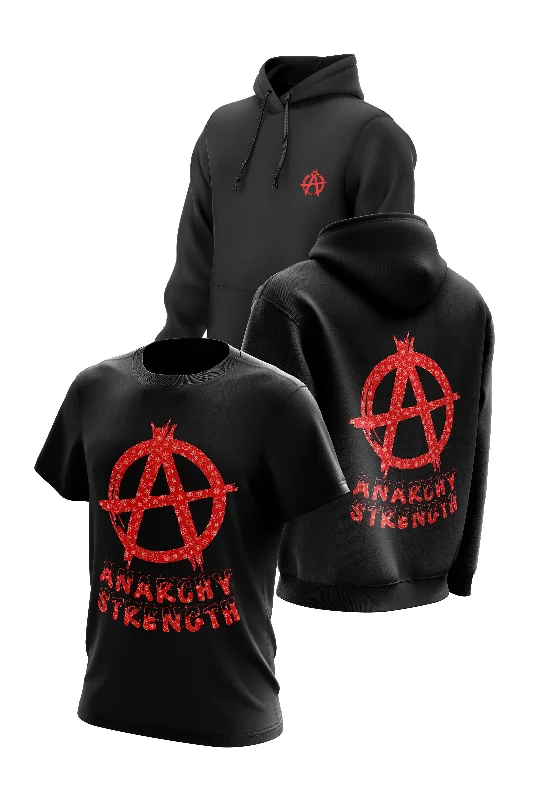 AS 'CHRISTMAS SNOW' HOODIE + TEE COMBO - BLACK