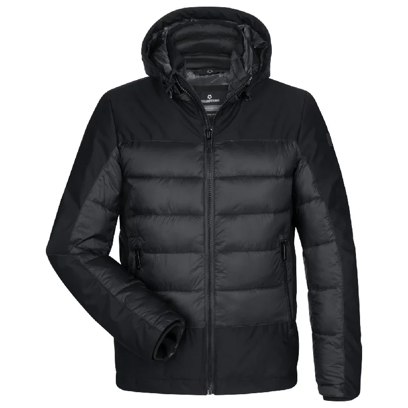 Black Howard Puffer Padded Winter Coat  - Milestone