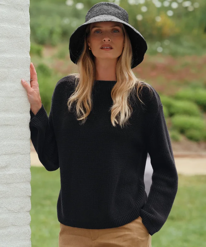 Cotton Boatneck Sweater