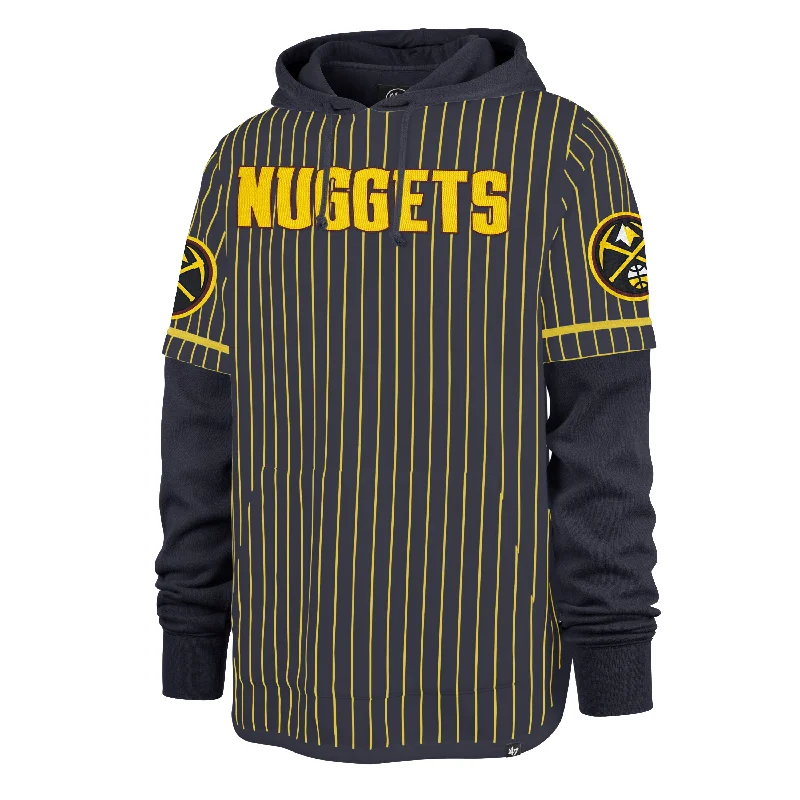 DENVER NUGGETS PINSTRIPE '47 SHORTSTOP PULLOVER HOOD