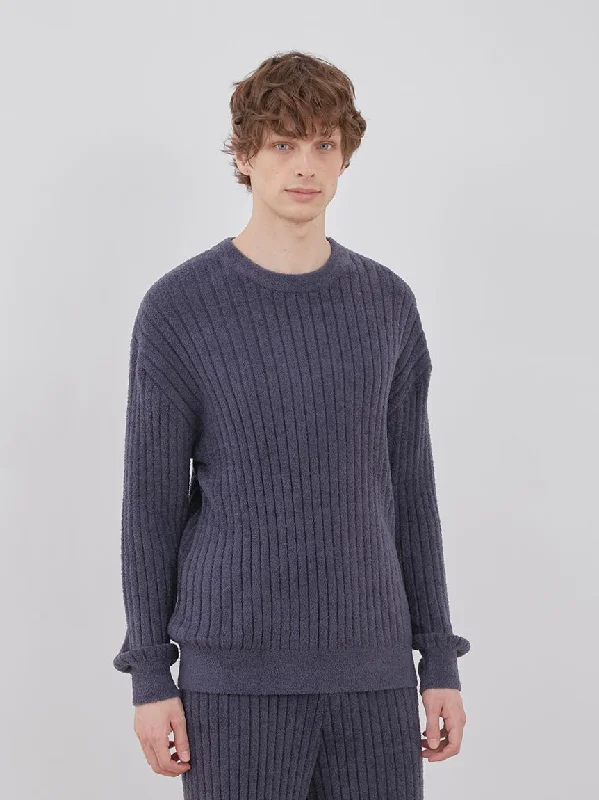 MENS Hot Smoothie Ribbed Pullover Tops