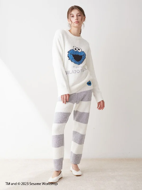 [SESAME STREET] Jacquard Pullover & Long Pants Loungewear Set