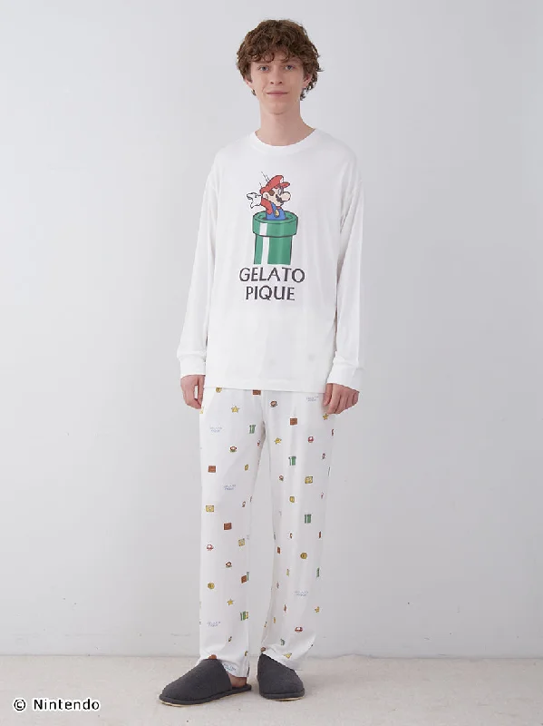 SUPER MARIO™️ MENS Long Sleeve T-shirt & Long Pants SET