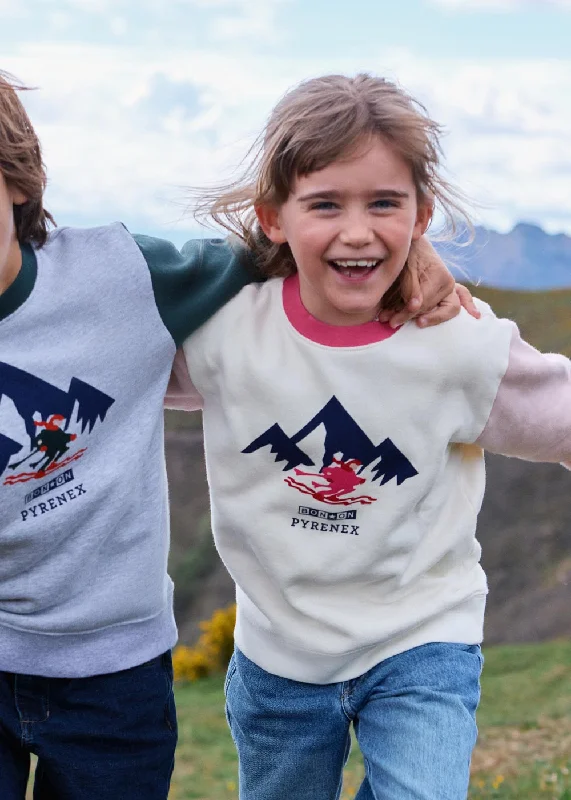 Sweat Sandy en coton pour enfant Pyrenex x Bonton crème