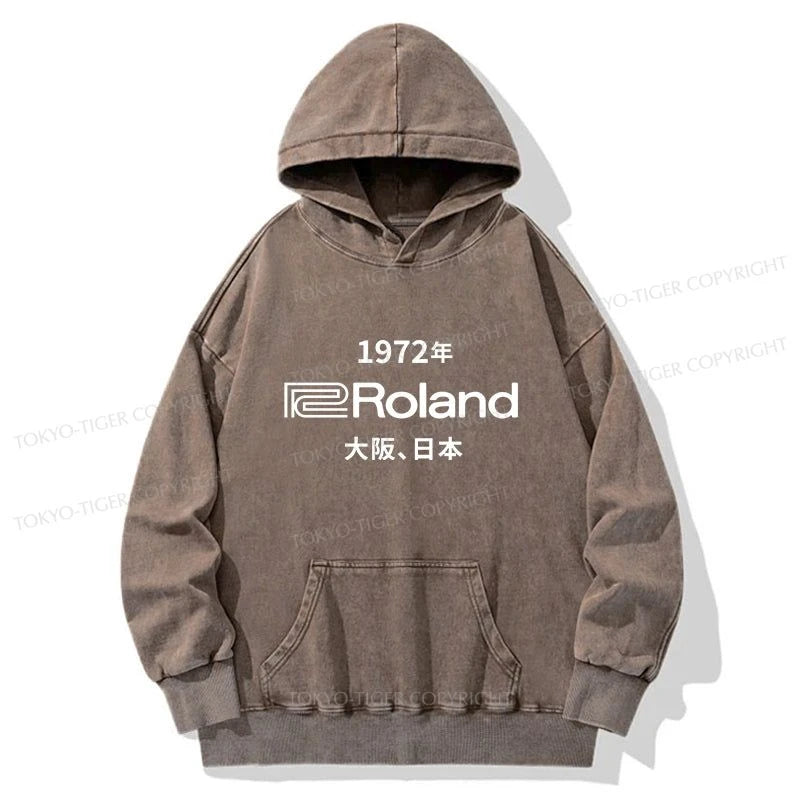 Tokyo-Tiger 1972 Roland Osaka Japan Washed Hoodie