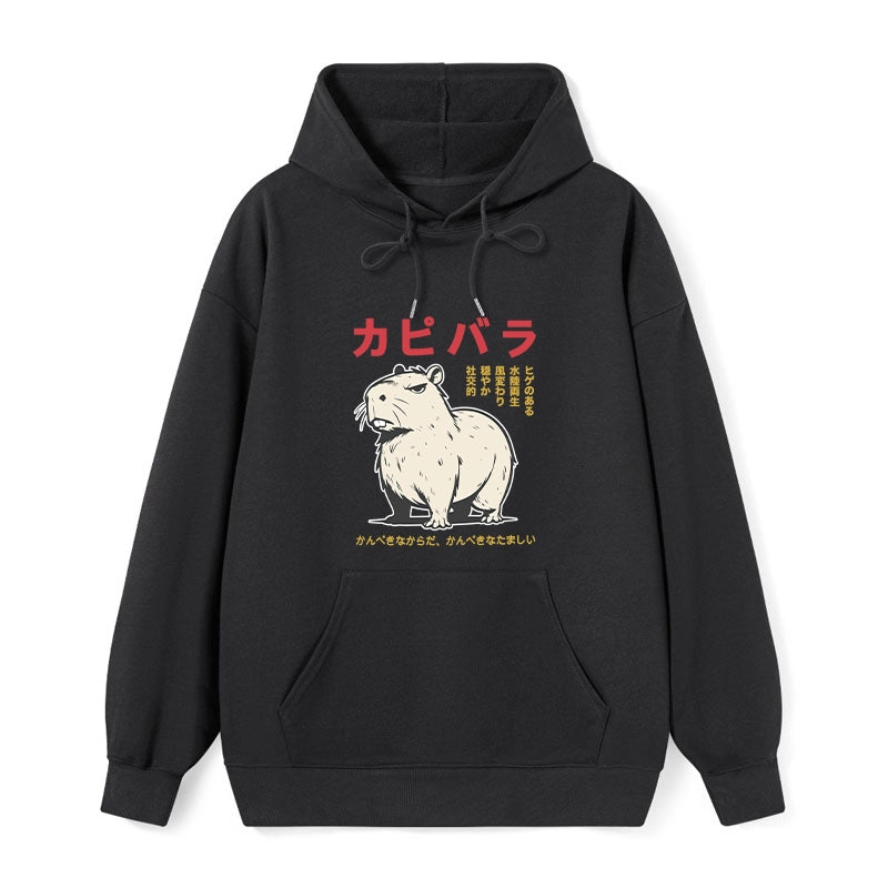 Tokyo-Tiger Angry Capybara Japan Classic Hoodie