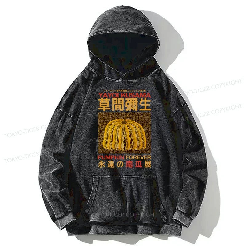 Tokyo-Tiger Forever Pumpkin Exhibition Japanese Washed Hoodie