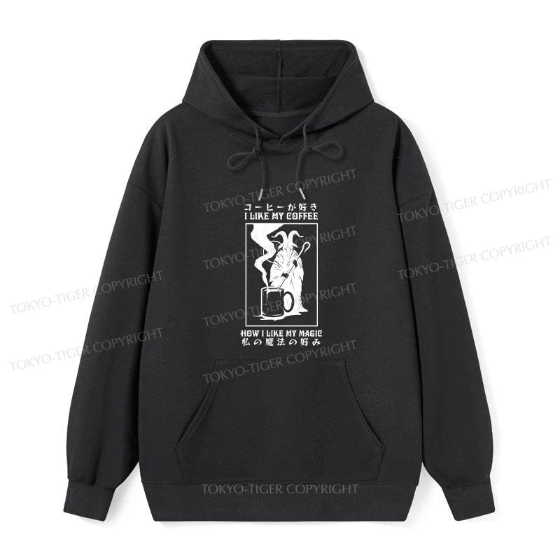 Tokyo-Tiger I Like My Coffee Classic Hoodie