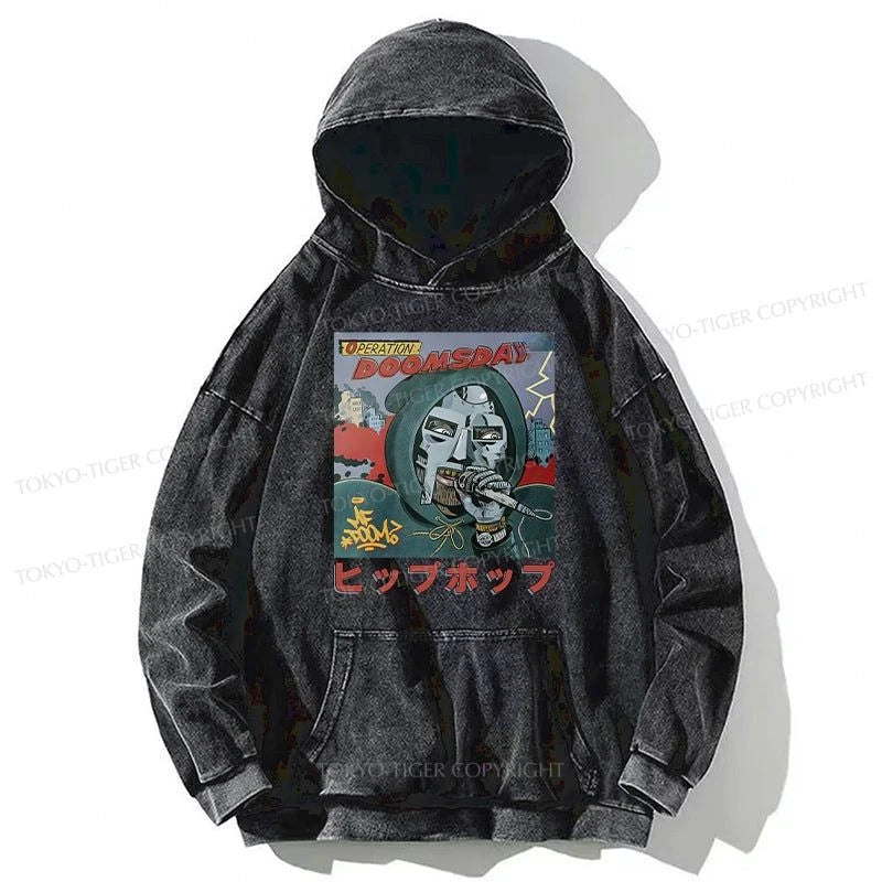 Tokyo-Tiger Mf Doom Japan Washed Hoodie