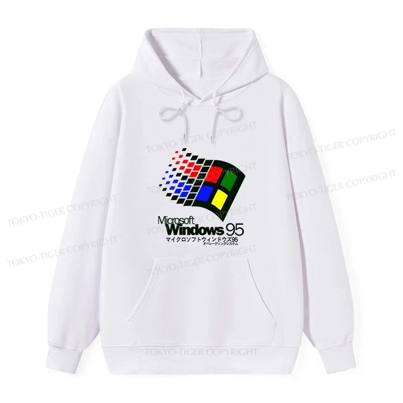 Tokyo-Tiger Windows 95 Logo Classic Hoodie