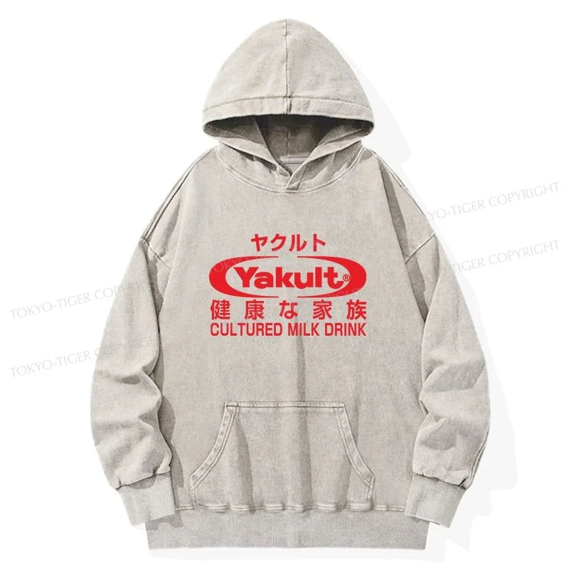 Tokyo-Tiger Yakult Logo Washed Hoodie