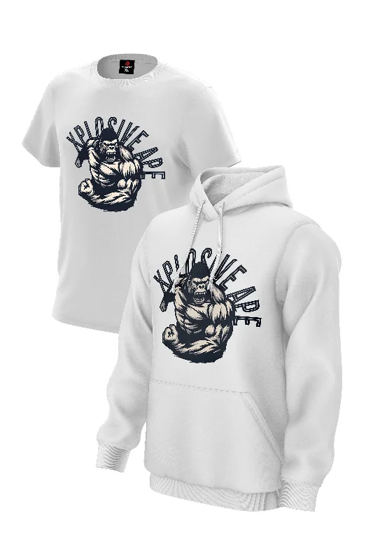 XAPE Ferocity V2 Hoodie & Tee - White