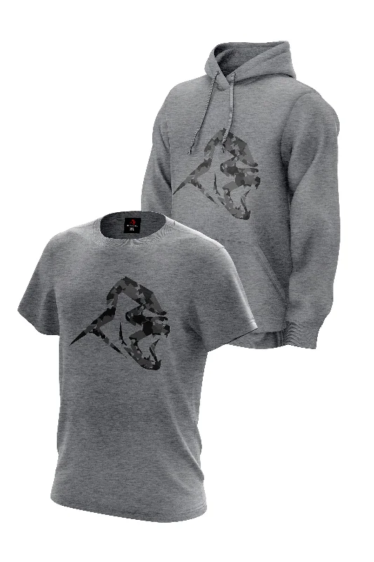 XAPE Greycamo Hoodie & Tee Combo - Grey