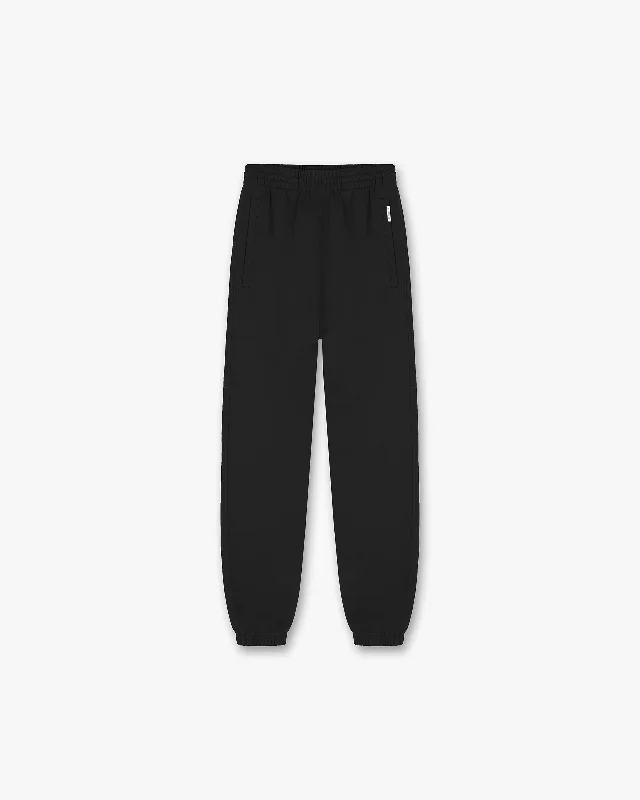 Initial Cuffed Sweatpant - Black