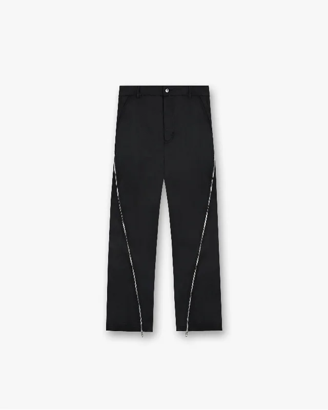 Zip Panel Pant - Jet Black