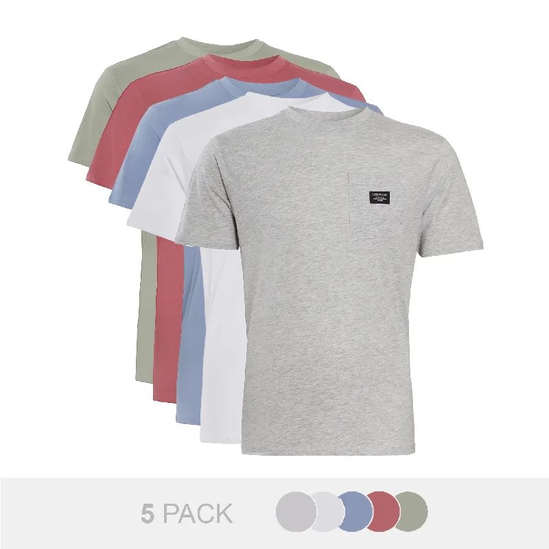 5-Pack Pocket T-Shirts | Multi