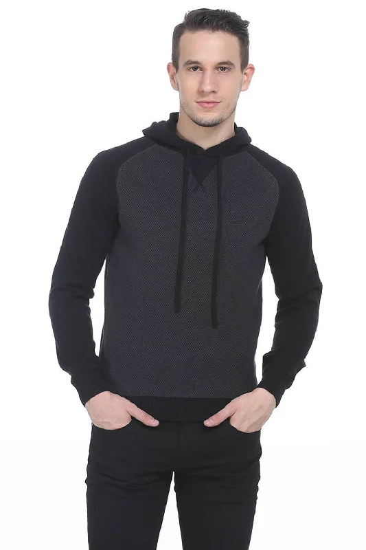 Comfort Fit Hooded Mens Sweater