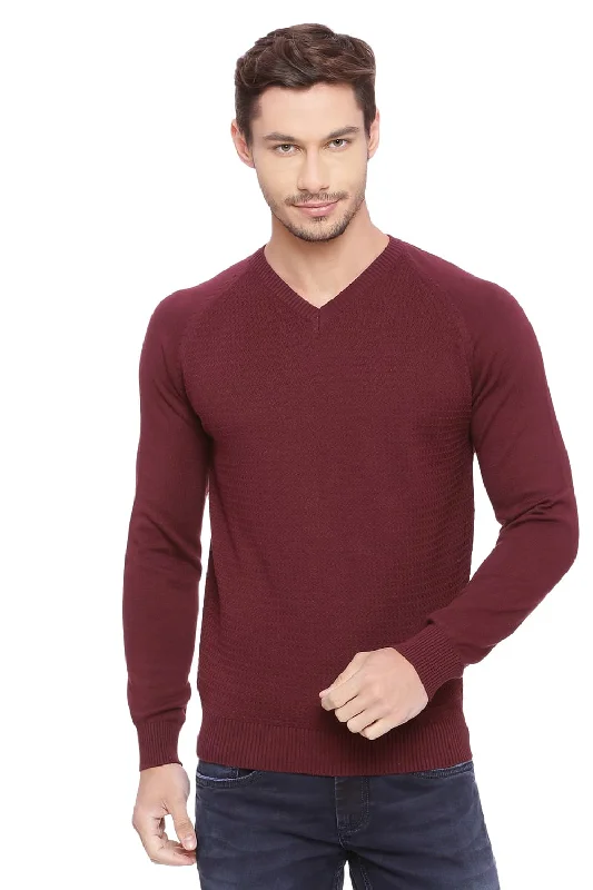 Muscle Fit V Neck Sweater