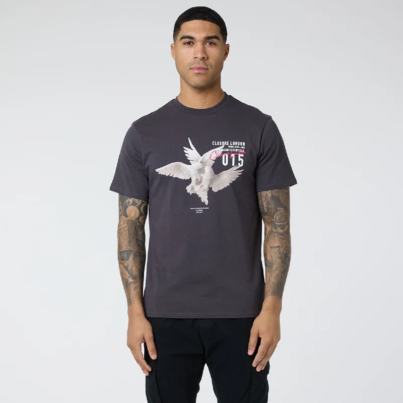 Dove Logo T-Shirt | Charcoal