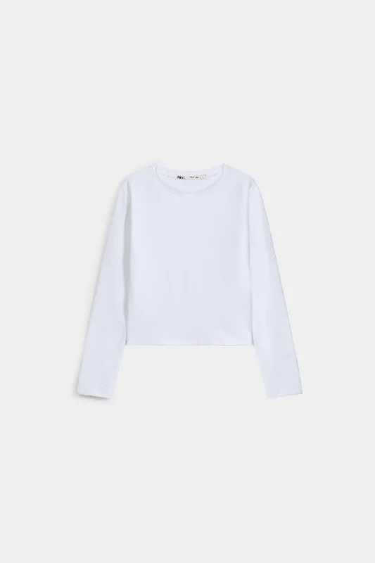 Super Cropped Basic Slim T-Shirt