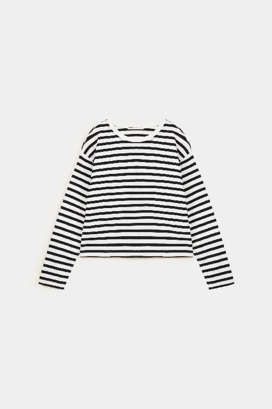 Cropped Striped T-Shirt