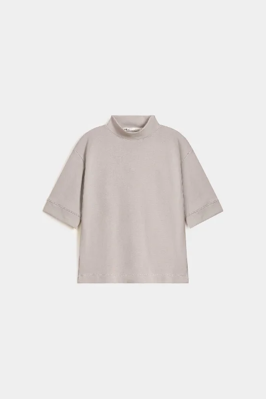 Mock Neck Interlock T-shirt