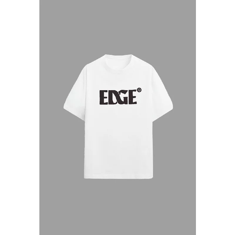 Edge Graphic White Oversized Tshirt