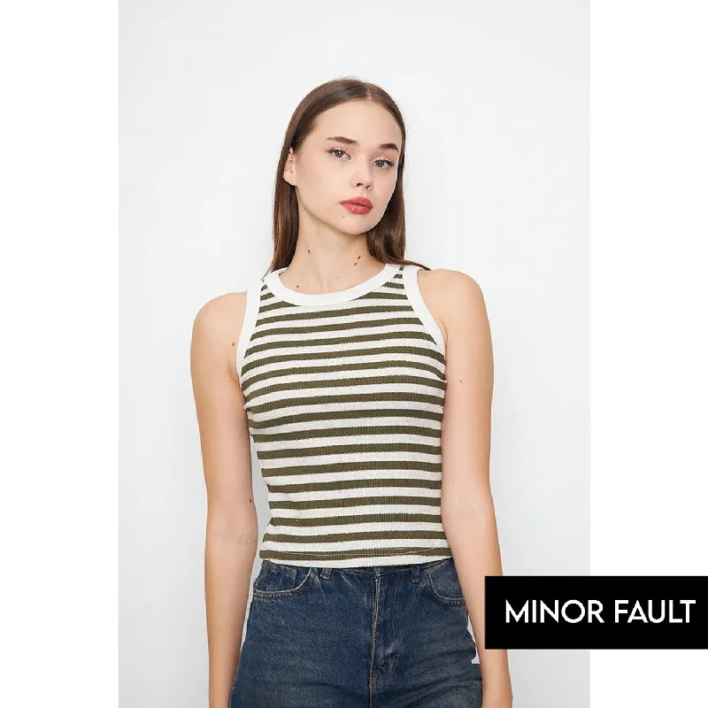 (Minor fault) Yarn Dyed Stripes Tank Top