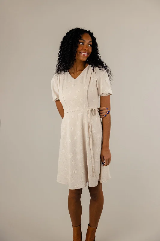 Alyssa Embossed MOM Dress